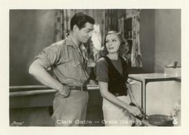 1930-39 A. Batschari Mercedes Filmbilder Series 5 #1 Clark Gable / Greta Garbo Front