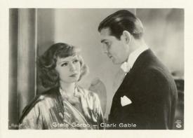 1930-39 A. Batschari Mercedes Filmbilder Series 5 #4 Greta Garbo / Clark Gable Front