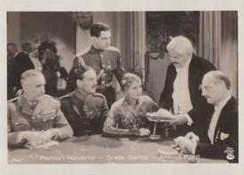 1930-39 A. Batschari Mercedes Filmbilder Series 5 #7 Ramon Novarro / Greta Garbo / Arnold Korff Front