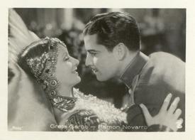 1930-39 A. Batschari Mercedes Filmbilder Series 5 #9 Greta Garbo / Ramon Novarro Front