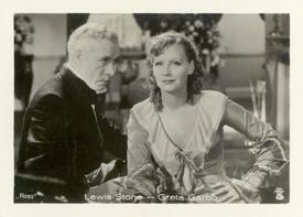 1930-39 A. Batschari Mercedes Filmbilder Series 5 #15 Lewis Stone / Greta Garbo Front
