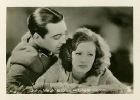 1930-39 A. Batschari Mercedes Filmbilder Series 5 #28 John Mack Brown / Greta Garbo Front