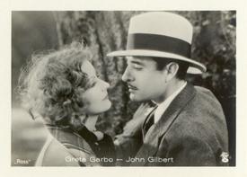 1930-39 A. Batschari Mercedes Filmbilder Series 5 #38 Greta Garbo / John Gilbert Front