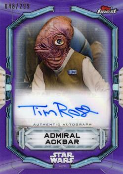 2022 Topps Finest Star Wars - Finest Autographs Purple #FA-TR Tim Rose Front