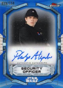 2022 Topps Finest Star Wars - Finest Autographs Blue #FA-PA Philip Alexander Front