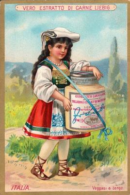 1889 Liebig Bambini in Costume Nazionale (Children in National Costume) (Italian Text) (F237, S231) #NNO Italy Front