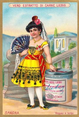 1889 Liebig Bambini in Costume Nazionale (Children in National Costume) (Italian Text) (F237, S231) #NNO Spain Front