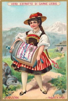 1889 Liebig Bambini in Costume Nazionale (Children in National Costume) (Italian Text) (F237, S231) #NNO Switzerland Front