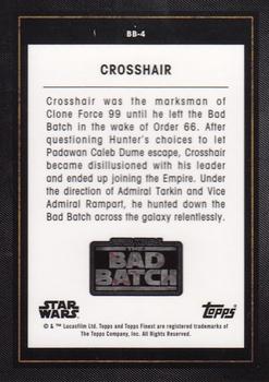 2022 Topps Finest Star Wars - The Bad Batch Gold #BB-4 Crosshair Back