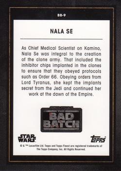 2022 Topps Finest Star Wars - The Bad Batch Gold #BB-9 Nala Se Back