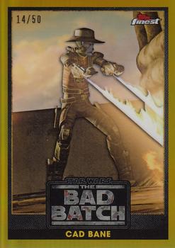 2022 Topps Finest Star Wars - The Bad Batch Gold #BB-14 Cad Bane Front