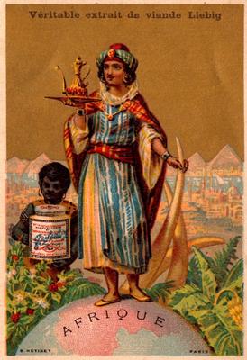 1883 Liebig Parties du monde (Continents with Woman in Costume) (French text) (F152, S150) #NNO Africa Front