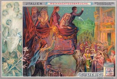 1893 Liebig Weihnachtsgebräuche (Chrismas Customs in Different Countries) (German text) (F356, S386) #NNO Italy Front
