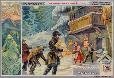 1893 Liebig Weihnachtsgebräuche (Chrismas Customs in Different Countries) (German text) (F356, S386) #NNO Norway Front