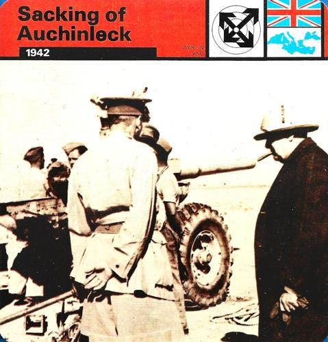 1977 Edito-Service World War II - Deck 80 #13-036-80-05 Sacking of Auchinleck Front