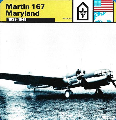 1977 Edito-Service World War II - Deck 81 #13-036-81-04 Martin 167 Maryland Front