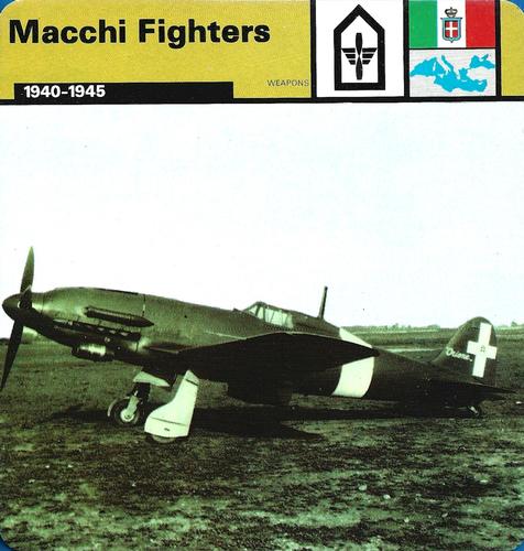 1977 Edito-Service World War II - Deck 83 #13-036-83-04 Macchi Fighters Front