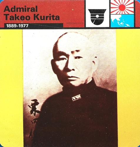 1977 Edito-Service World War II - Deck 83 #13-036-83-17 Admiral Takeo Kurita Front