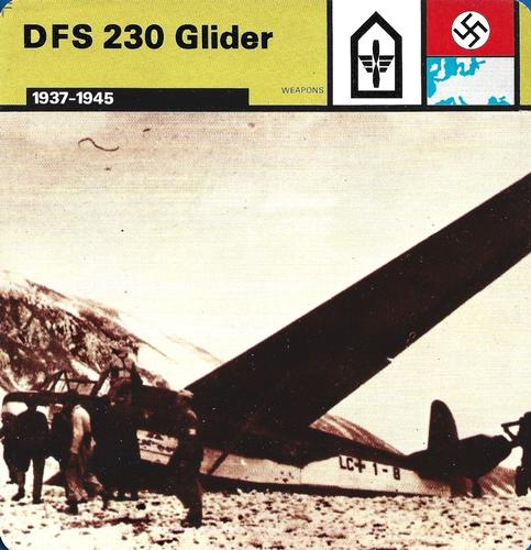 1977 Edito-Service World War II - Deck 84 #13-036-84-07 DFS 230 Glider Front