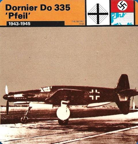 1977 Edito-Service World War II - Deck 84 #13-036-84-12 Dornier Do 335 'Pfeil' Front