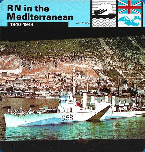 1977 Edito-Service World War II - Deck 85 #13-036-85-04 RN in the Mediterranean Front