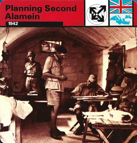 1977 Edito-Service World War II - Deck 85 #13-036-85-08 Planning Second Alamein Front