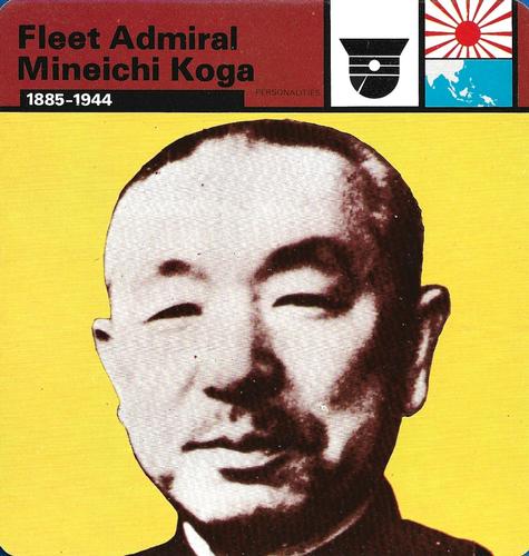 1977 Edito-Service World War II - Deck 85 #13-036-85-11 Fleet Admiral Mineichi Koga Front