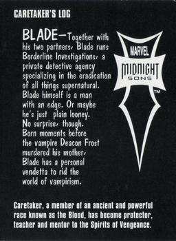 1993 Marvel Midnight Sons #NNO Blade Back