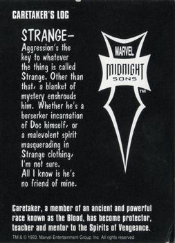 1993 Marvel Midnight Sons #NNO Strange Back