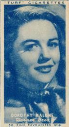 1948 Turf Film Favourites #8 Dorothy Malone Front