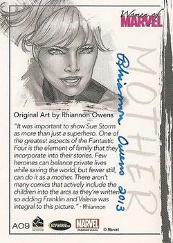 2013 Rittenhouse Women of Marvel Series 2 - Artifex Autographs #O9 Invisible Woman Back
