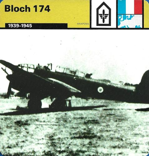 1977 Edito-Service World War II - Deck 102 #13-036-102-09 Bloch 174 Front