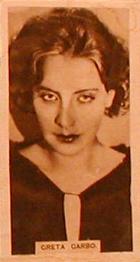 1924 Godfrey Phillips Cinema Stars #21 Greta Garbo Front