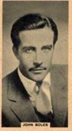 1930 Godfrey Phillips Cinema Stars (B&W) #3 John Boles Front
