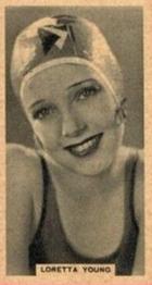 1930 Godfrey Phillips Cinema Stars (B&W) #7 Loretta Young Front