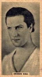 1930 Godfrey Phillips Cinema Stars (B&W) #25 Dennis King Front
