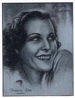 1934 Player's Film Stars (Large) #10 Frances Dee Front
