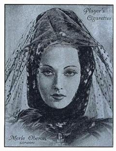 1934 Player's Film Stars (Large) #20 Merle Oberon Front