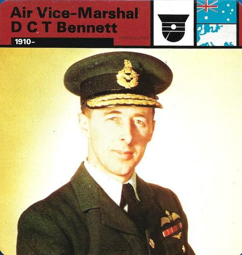 1977 Edito-Service World War II - Deck 103 #13-036-103-07 Air Vice-Marshal D C T Bennett Front