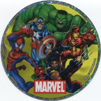 2004 Sandylion Marvel Stickers #1 Captain America / Hulk / Iron Man / Spider-Man / Wolverine Front