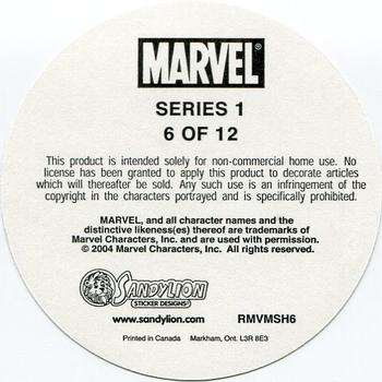 2004 Sandylion Marvel Stickers #6 Silver Surfer Back