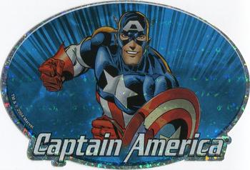 2004 Sandylion Marvel Stickers #9 Captain America Front