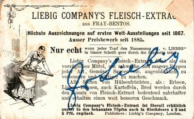 1892 Liebig Kaiser-Reisen (Journeys  of Kaiser William) (German text) (F368, S367) #NNO Golden Horn Back