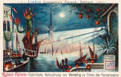 1892 Liebig Kaiser-Reisen (Journeys  of Kaiser William) (German text) (F368, S367) #NNO Venice Front