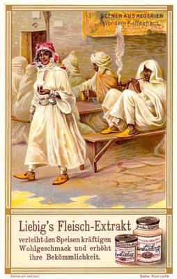 1911 Liebig Scenen aus Algerien (Picturesque Algeria) (German text) (F1011, S1012) #NNO Front of the Coffee House Front