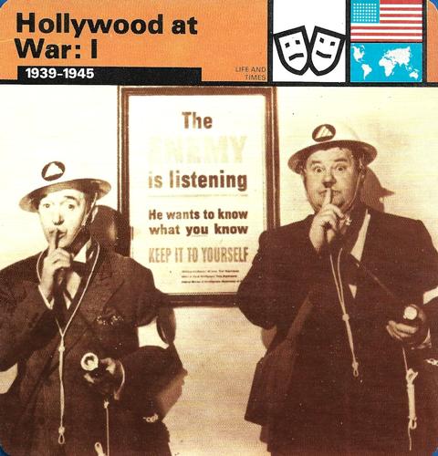 1977 Edito-Service World War II - Deck 105 #13-036-105-18 Hollywood at War: I Front