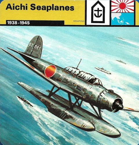 1977 Edito-Service World War II - Deck 106 #13-036-106-01 Aichi Seaplanes Front