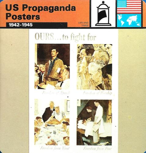 1977 Edito-Service World War II - Deck 107 #13-036-107-13 US Propaganda Posters Front