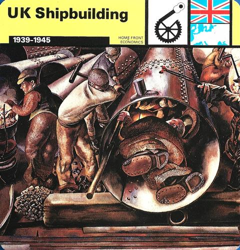 1977 Edito-Service World War II - Deck 107 #13-036-107-16 UK Shipbuilding Front