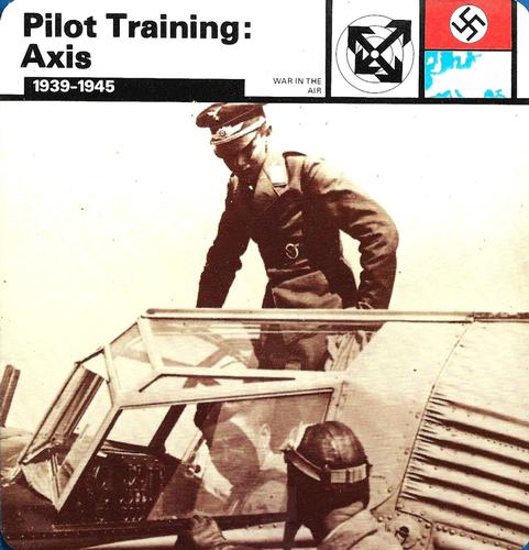 1977 Edito-Service World War II - Deck 107 #13-036-107-22 Pilot Training: Axis Front